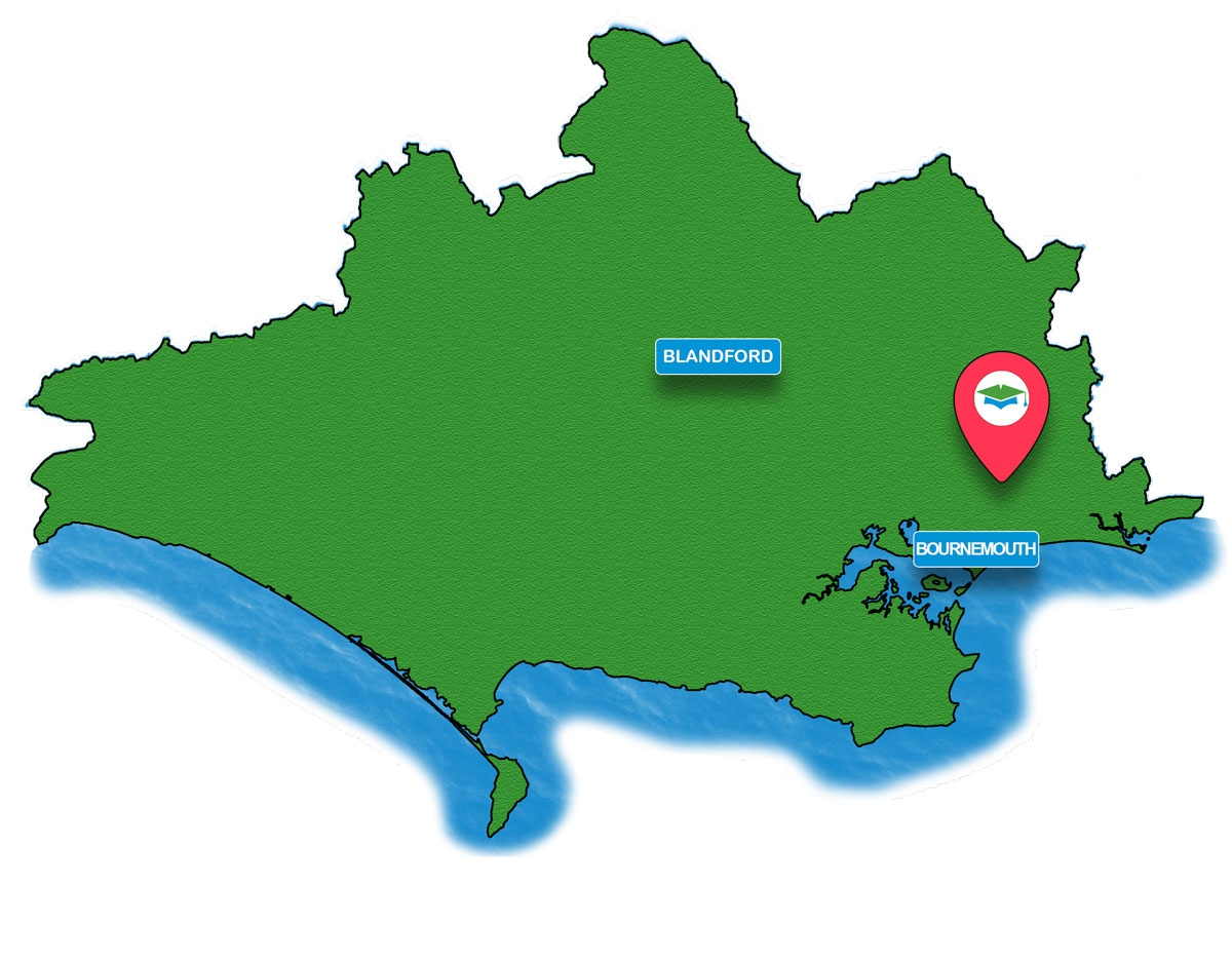 School trip Isle of Wight location map for Adventure Wonderland
